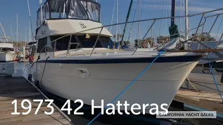 1973 42 Hatteras Convertible Walkthrough | California Yacht Sales