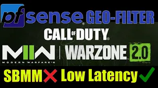 How to GeoFilter with pfsense FOR CHEAP! for COD MWII/Warzone. Low latency, limited SBMM NO DumaOS!