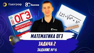 Разбор задания 6 по математике ОГЭ 2024 / Задача 2