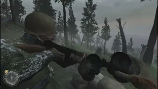 Call of Duty 2 HCTM Veteran Gameplay - The Battle of Hurtgen Forest
