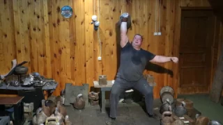 65,5 KG KETTLEBELL SNATCH SEATED 5 REPS РЫВОК ГИРИ 65,5 КГ СИДЯ 5 РАЗ