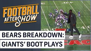 Breakdown: Bears' struggles against the Giants' boot plays | Football Aftershow | NBC Sports Chicago