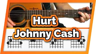 Hurt Guitar Tutorial (Johnny Cash) Easy Chords Guitar Lesson