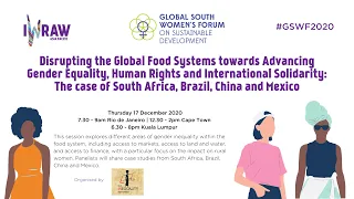 Disrupting the Global Food Systems - Gender Equality, Human Rights & Solidarity