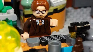 Jim impersonates Dwight (Lego the office stop motion)