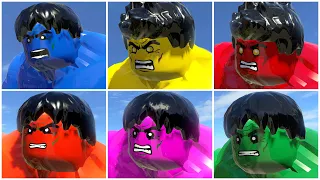 6 Unlocked Hulk COLORS in LEGO