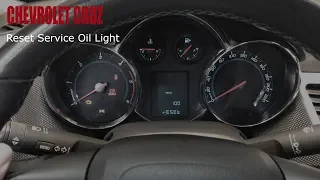 Chevrolet Cruze - Reset Service Oil Light
