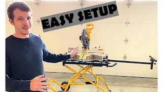 How to Setup DWX726 DeWalt Miter Saw Stand