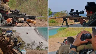 Philippine & US Marines team up - Watch the Insane Balikatan 23 Snipers and Machine Guns Range!