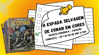 ✅ [2024] A Espada Selvagem de Conan em Cores - Coleção Completa - (n°1 ao 13)