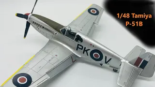 1/48 Tamiya P-51B in Natural Metal Finish using Vallejo Metal Colors