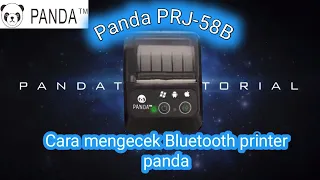 Cara mengecek Bluetooth Printer Panda