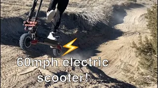Electric scooter dirt ride / jumps  turbowheel phaeton