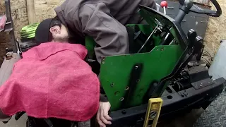 installing a kohler command CH18s engine in a John deere 317 garden tractor (repower) Prt.1