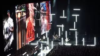 A piece of U2 performing City of Blinding Lights live at Ziggo Dome