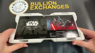 2022 Niue 1 oz Star Wars Darth Vader $2 Silver Coin Unboxing