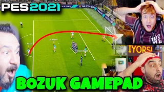 YUNANLI RAKİPLERİ BOZUK GAMEPAD İLE YENME CHALLENGE! | PES 2021 EKİP MAÇI! emrecan-ümidi-sesegel