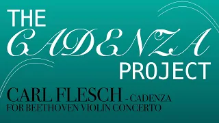 Carl Flesch - Cadenza for Beethoven Violin Concerto