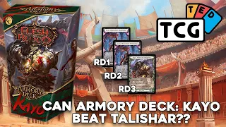 Flesh and Blood Gameplay: Can Armory Deck Kayo beat Talishar?? NO CHANGES #fabtcg