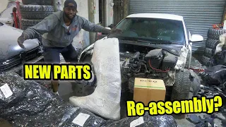 Rebuilding A Wrecked Audi A3 S Line From Copart PART 3 (Re-Assembling the front end)