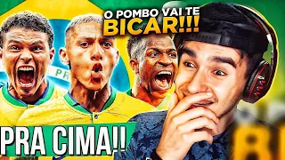 REACT - VAI CANARINHO, VAI BRASIL!!! | Paródia Melodia Alucinógena - Niack, DJ AK BR | FutParódias