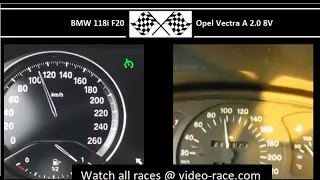 BMW 118i F20 VS. Opel Vectra A 2.0 8V - Acceleration 0-100km/h