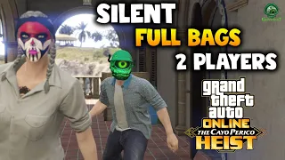 GTA ONLINE 100% SILENT 100% FULL BAGS (2 PLAYERS) CAYO PERICO HEIST