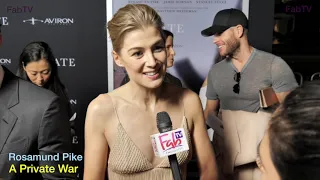 Rosamund Pike arrives at the   "A Private War" premiere