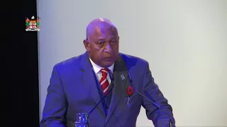 Fijian Prime Minister Frank Bainimarama Opens the Climate Planet Ceremony.