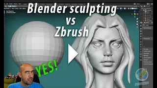 Zbrush artist talks about sculpting in Blender