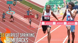 THE GREATEST SPRINTING COMEBACKS IN HISTORY 100m,  200m, 4x100m