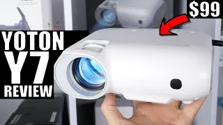 Yoton Y7 REVIEW: Only $99 Compact 1080P Wi-Fi Projector!