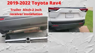 2019 Toyota Rav4 hitch installation.