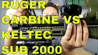 RUGER CARBINE VS KELTEC SUB 2000 GEN 2 9MM SHOWDOWN