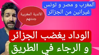 الوداد يغضب الجزائر و الرجاء في الطريق و المغرب و مصر و تونس غيرانين من الجزائر #المغرب