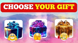 Choose your Gift 🎁🤩💝 | 3 gift box challenges|#pickonekickonequiz #wouldyourather #giftboxchallenge