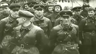 Парад в Бресте, 22 09 1939.  Вермахт и РККА