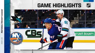 Sharks @ Islanders 12/2/21 | NHL Highlights