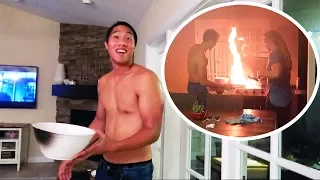 HE ALMOST BURNED OUR HOUSE DOWN!