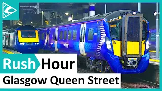 RUSH HOUR Trains at Glasgow Queen Street 30/09/2021