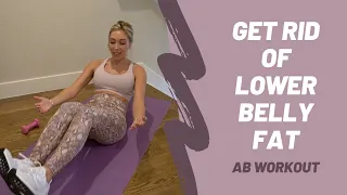 GET RID OF LOWER BELLY FAT- 5 minute ab burner