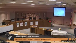 October 5, 2021- Board Meeting