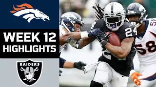 Broncos vs. Raiders | NFL Week 12 Game Highlights