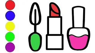 How to draw cosmetics / Как нарисовать косметику / Сурет салу косметика