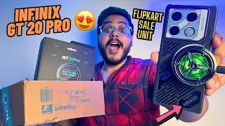 Infinix GT 20 Pro Mecha Silver (8+256GB) Flipkart Sale Unit + Gaming Kit Unboxing and First Look😍