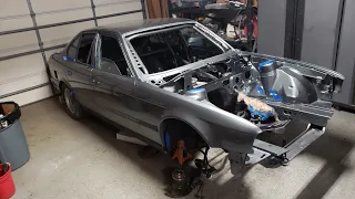 OM617 BMW 525i (E34) full UNDERCOATING and BC RACING coilovers