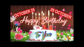 October 29 Happy Birthday Song | 29 october birthday songs 2022 | Happy birthday Song Status