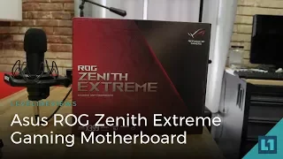 Asus ROG Zenith Extreme Threadripper Gaming Motherboard Review + Linux Test