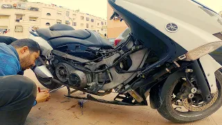 (كفاش نقاد لومبرياج ديال دراجتي (الجزء الأول / Variateur Yamaha Tmax 530 (Part 1)