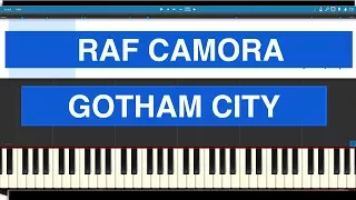 🌟RAF Camora🌟 Gotham City🌟 Piano Tutorial Instrumental Cover🌟